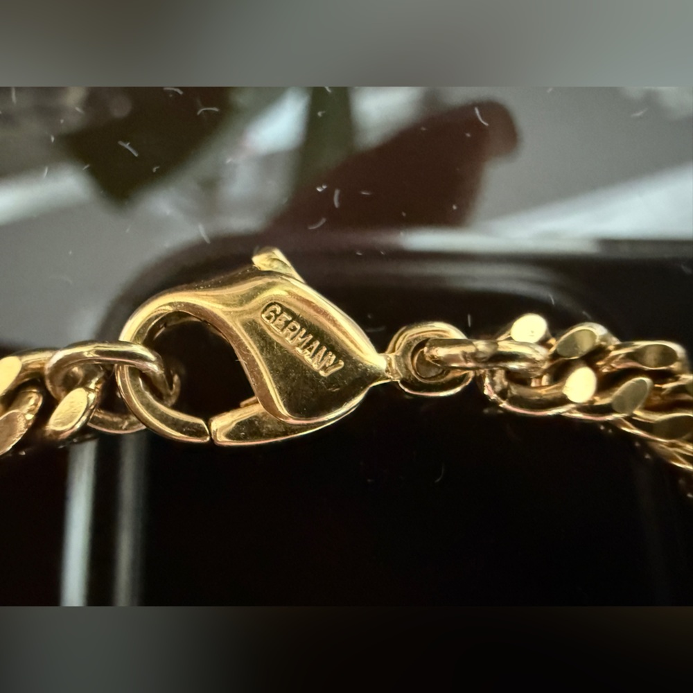LOT 2091 18K gold plated Christian Dior vintage bracelet for SMALL wrist - Picture 2 of 8